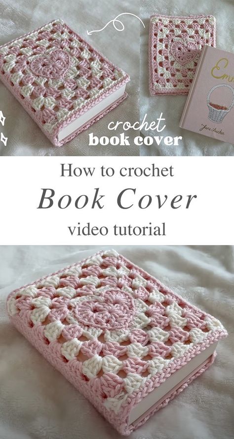 Crochet Project Tutorials, Knitting Book Cover, Crochet Diy Ideas Creative, Crochet Ideas Useful Things, Granny Square Knitting Pattern, What To Make With Granny Squares Ideas, What To Knit Ideas, Crotchet Ideas Projects Easy, Crochet Ideas One Color