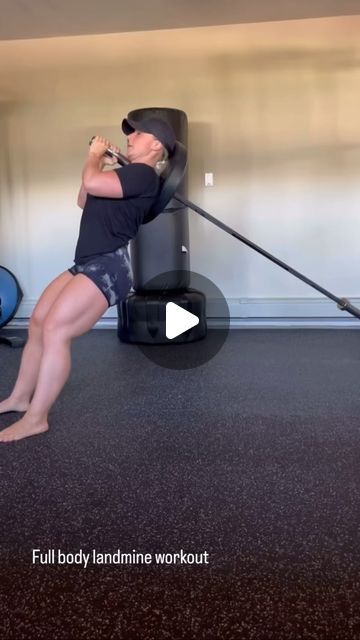 Full Body Landmine Workout, Landmine Workout Glutes, Full Body Movements, Smith Machine Full Body Workout, Land Mine Exercise, Landline Workout, Low Weight High Rep Workouts, Full Body Mobility Workout, Quad Exercises For Women