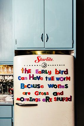 Kitchen Photography Aesthetic, Fridge Magnets Letters, Letter Fridge Magnets, Fridge Magnet Letters, Fridge Letters, Fridge Decoration Ideas, Raw Poster, Fridge Photography, Fridge Quotes