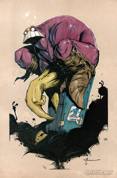 The Maxx: Heroescon AA 1028 / 1029 by CreatureBox Creature Box, Arte Zombie, Sketch Cartoon, The Maxx, Indie Comic, Character Sketches, Image Comics, Monster Art, Comic Book Characters