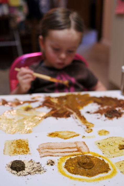 Spice Painting, Senses Activities, Sensory Art, Art Therapy Activities, Reggio Emilia, Process Art, Therapy Activities, Sensory Activities, Preschool Art