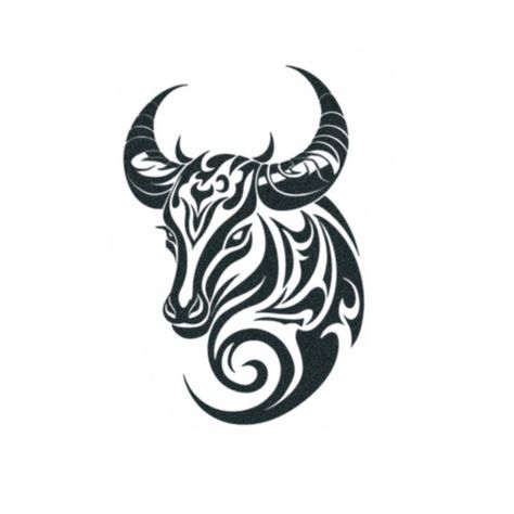 Tribal Bull Tattoo – TattooIcon Taurus Tattoo Stencil, Bull Design Tattoo, Ox Tattoo Design, Black Bull Tattoo, Taurus Tattoo Men Zodiac Design, Bull Tattoo Design, Bull Tattoo Stencil, Taurus Tattoo Bull, Mandala Bull Tattoo