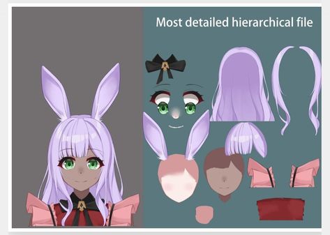 Learn how  works and how it can be used to create more realistic and expressive virtual avatars. #VTuber #faceanalysis . #Vtuber_Model_Separation_Guide #Live_2d_Model_Parts #Vtuber_Tutorial #Vtuber_Tips Live 2d Model Parts, Vtuber Tutorial, Vtuber Tips, Vtuber Reference, Face Analysis, 2d Vtuber, Vtuber Ideas, Vtuber Design, Vtuber Model