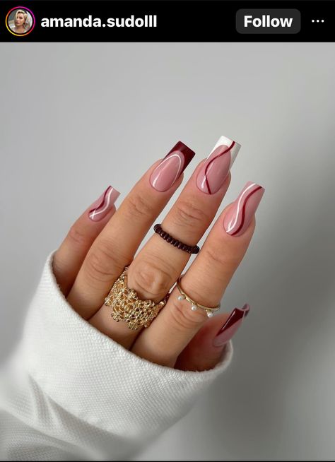 November Nails Fall, Holiday Acrylic Nails, Ideas Uñas, Milky Nails, November Nails, Nagel Tips, Girly Acrylic Nails, Simple Acrylic Nails, Acrylic Nails Coffin Short