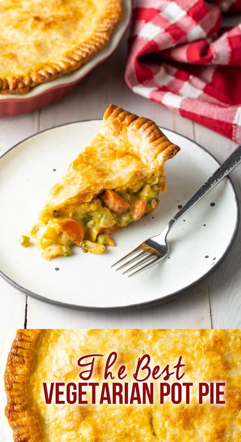 Vegetarian Pot Pie Recipe, Vegetarian Thanksgiving Main Dish, Vegetable Pot Pie, Thanksgiving Main Dish, Thanksgiving Mains, Vegetarian Pot Pie, Pot Pie Recipe, Vegetarian Thanksgiving, Pot Pies Recipes