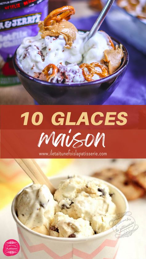 Cette sélection contient 10 recettes de glaces maison, avec ou sans sorbetière #glace #recette #sorbet Popsicles, Bbc, Biscuits, Food And Drink, Frozen, Ice Cream, Amigurumi, Fruit, Drinks