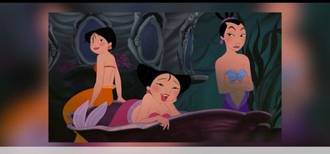 princes su,mei, and ting ting from mulan ii as mermaids Disney Characters, Fairy Tales, Disney, Pocahontas, Mulan Ii, Mermaid Princess, Mulan, Mermaid, Disney Princess