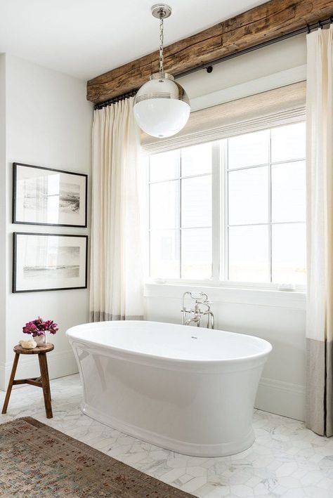 Ahead, we're sharing seven traditional bath and shower fixture ideas, and we're pretty sure Nancy Meyers would love them all. #hunkerhome #bathroom #bathroomfixture #showerfixture #showerfixtureideas Dream Home Makeover Studio Mcgee, Studio Mcgee Bathroom, Mcgee Bathroom, The Mcgee Home, Beautiful Bathtubs, Mcgee Home, Shower Fixtures, Bathroom Photos, Gorgeous Bathroom