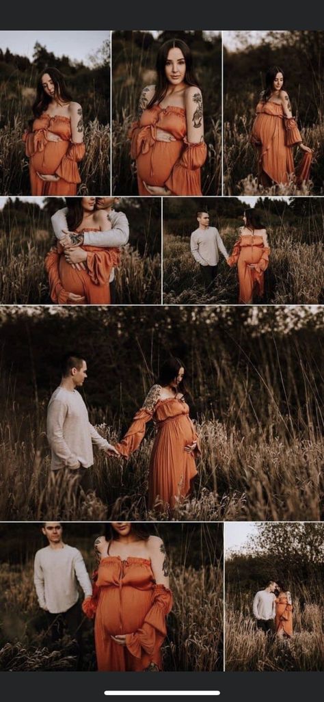 Maternity With Teenage Sibling, Autumn Pregnancy Photoshoot, Sunset Maternity Photography, Fall Maternity Shoot, Maternity Photography Fall, Fall Maternity Pictures, Vom Avea Un Copil, Couple Maternity Poses, Maternity Picture Outfits