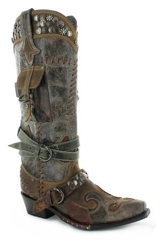 Rusty Ravine Boot Old Cowboy Boots, Old Cowboy, Leather Cowgirl Boots, Mid Heel Boots, Double D Ranch, Mid Heel Shoes, Tights And Boots, Cowboy Boots Women, Boots Knee