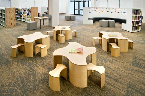 puzzle-table-6 Interior Design Color Schemes, Puzzle Table, Norwegian Design, Kindergarten Design, Concept Map, Kids Stool, Children's Furniture, Puzzle Design, Table Wood