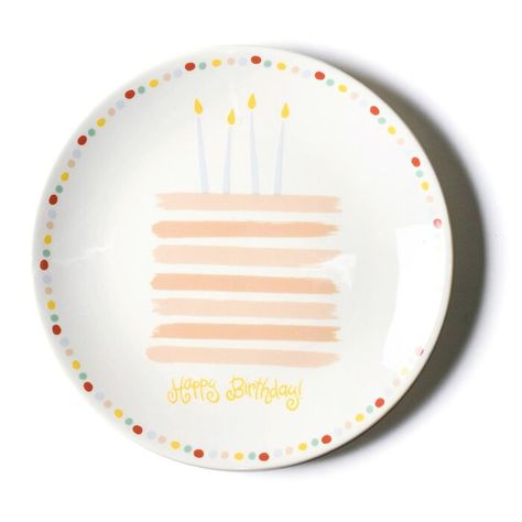 Birthday Plates Diy, Birthday Cake 8, Birthday Cake Plate, Diy Pottery Painting, Birthday Traditions, Delicious Clean Eating, Appetizer Plate, Birthday Plate, Plates Diy