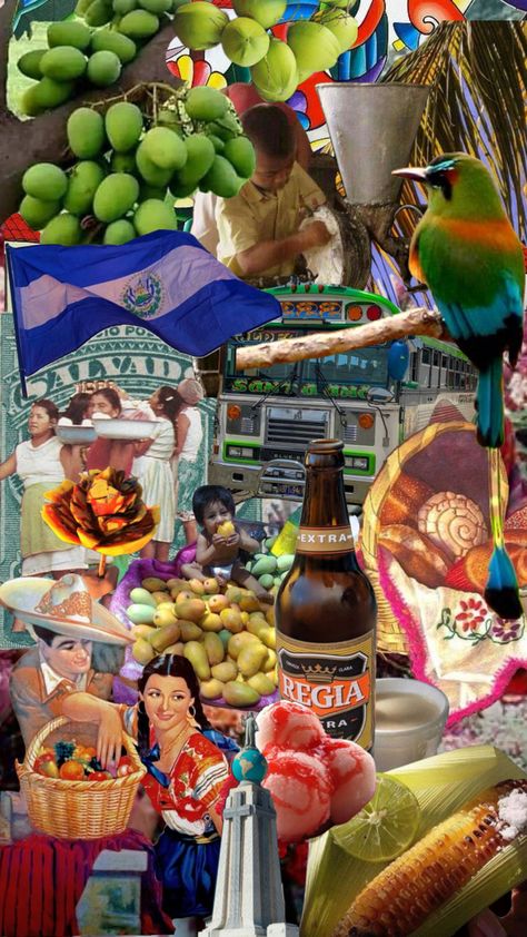 #elsalvador #culture El Salvador Art, El Salvador Culture, Latina Culture, El Salvador Travel, Food Collage, 3d Wallpaper Cute, Mexican Culture Art, Hispanic Culture, Mexican Culture