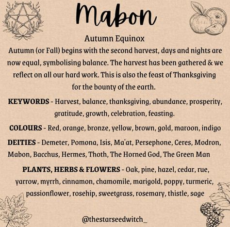 Mabon Herbs And Spices, Mabon Ritual Pagan, Mabon Correspondences, Norse Pagan Mabon, Mabon Tarot, Animals Of Mabon, Wyrd Sisters, Wicca Holidays, Celtic Paganism