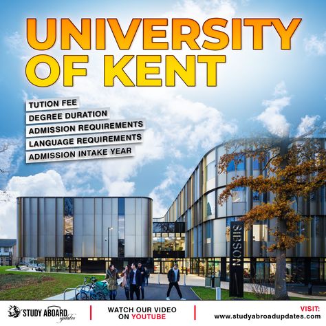 https://youtu.be/MfEMvg8xF0U https://studyabroadupdates.com/ The University of Kent is a semi-collegiate public research university based in Kent, United Kingdom. The university was granted its royal charter on 4 January 1965. Kent University, University Of Kent, About Uk, United Kingdom, University, The Unit