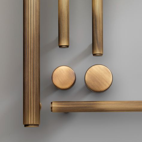 Brushed Brass Kitchen Handles, Industrial Brass, Brass Kitchen Handles And Knobs, Bronze Cupboard Handles, Bronze And Brass Cabinet Hardware, Bronze Handles, Brass Vs Bronze Hardware, Bronze Handles Kitchen Cabinets, Brass Interior Design