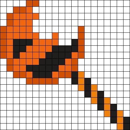 Kandi Patterns Perler, Halloween Kandi Patterns, Halloween Kandi Ideas, Horror Pixel Art Grid, Horror Perler Bead Patterns, Halloween Pixel Art Grid, Crochet Graph Patterns Easy, Halloween Perler Bead Patterns, Halloween Kandi