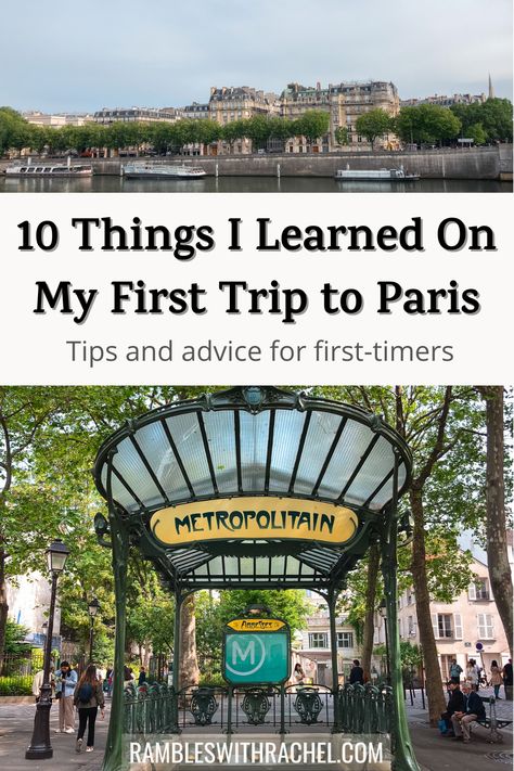 If you're traveling to Paris for the first time, here are some things I learned on my first trip there! May these Paris travel tips keep you from making the same mistakes I did. Paris Trip Planning, Paris Tips, Paris Travel Photography, Week In Paris, Day Trip From Paris, Visiting Paris, Paris Itinerary, Paris Travel Tips, Paris France Travel