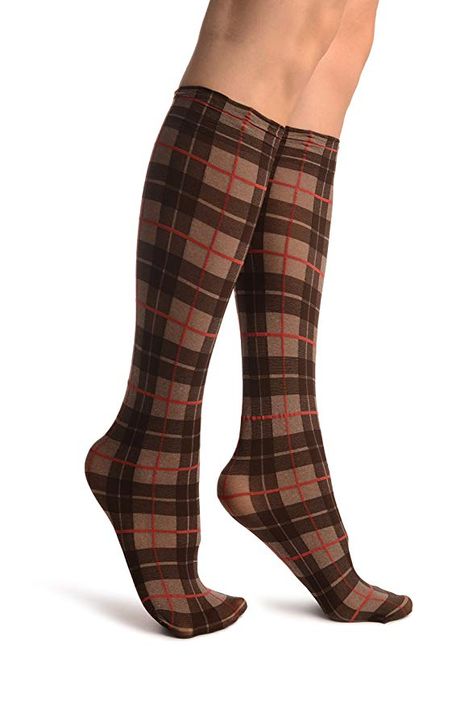 Brown Socks, Sanderson Sisters, Knee Socks, Knee High Socks, Scottish Tartans, Amazon Women, High Socks, Vintage Brown, Gossip Girl