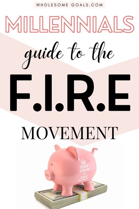 Always wondered what the FIRE movement is? Check out this super easy guide designed specifically for millennials! Fire Savings Plan, Fire Movement Tips, Fire Retirement Plan, Fire Finance, Fire Movement, Visualization Board, Free Vision Board, Savings Goal, Debt Freedom