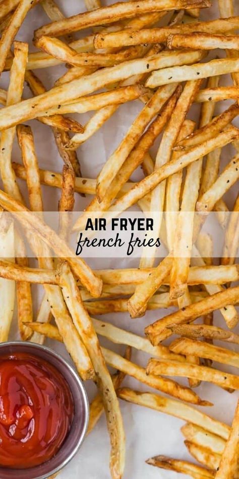 Homemade Air Fryer French Fries, Air Fry French Fries, Sandwiches Chicken, Air Fryer French Fries, French Fries Recipe, Cooks Air Fryer, Homemade French Fries, Frozen French Fries, Fry Recipes