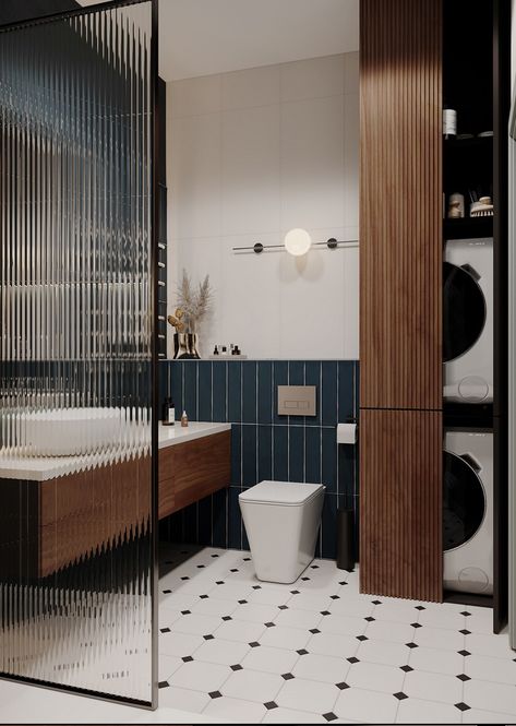 Small Bathroom Tile Ideas, Bathroom Design Small Modern, Small Bathroom Tiles, Small Bathroom Interior, Bilik Air, Washroom Design, Bathroom Design Decor, Toilet Design, Bathroom Inspiration Decor