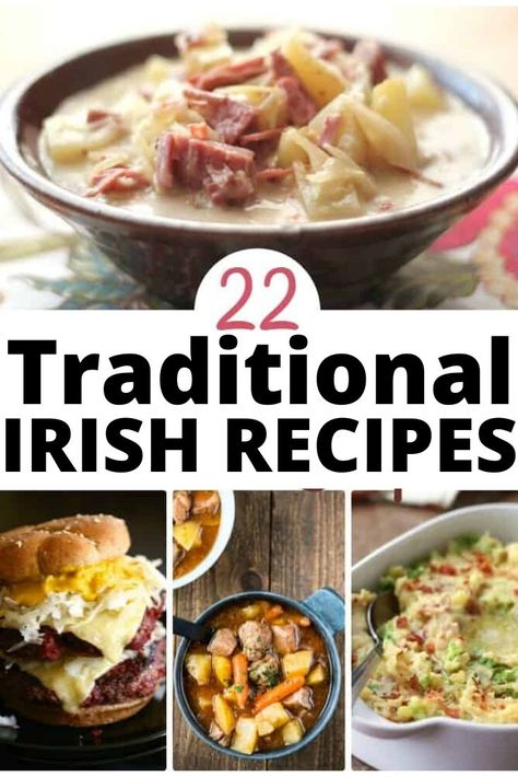 Irish Dinner Recipes, Traditional Irish Recipes, Easy Irish Recipes, Irish Recipes Appetizers, Irish Dessert Recipes, Irish Dinner, Irish Recipes Authentic, Irish Desserts, Irish Cooking