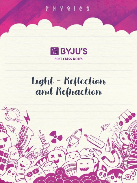 Light Class 10 Mind Map, Refraction Of Light Notes, Light Reflection And Refraction Class 10, Light Class 10 Notes, Law Of Reflection, Light Reflection And Refraction, Mirrors And Lenses, Spherical Mirror, Cbse Class 10