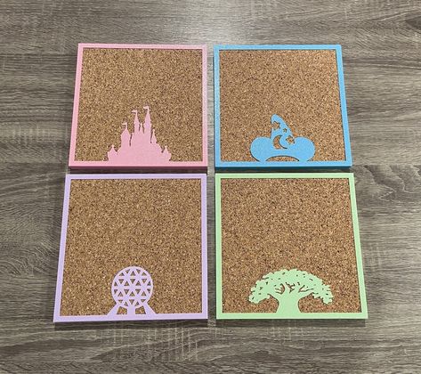 Pin Board Diy, Disney Pin Board, Pin Board Ideas, Disney Pin Display, Paint Cork, Disney Pin Collections, Easy Wall Hanging, Cork Boards, Disney Princess Artwork