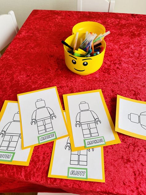 Lego Party Decorations Diy, Ninjago Invitations, Lego Ninjago Party, Lego Ninjago Birthday, Party Activities Kids, Lego Themed Party, Lego Halloween, Ninjago Birthday, Ninjago Party