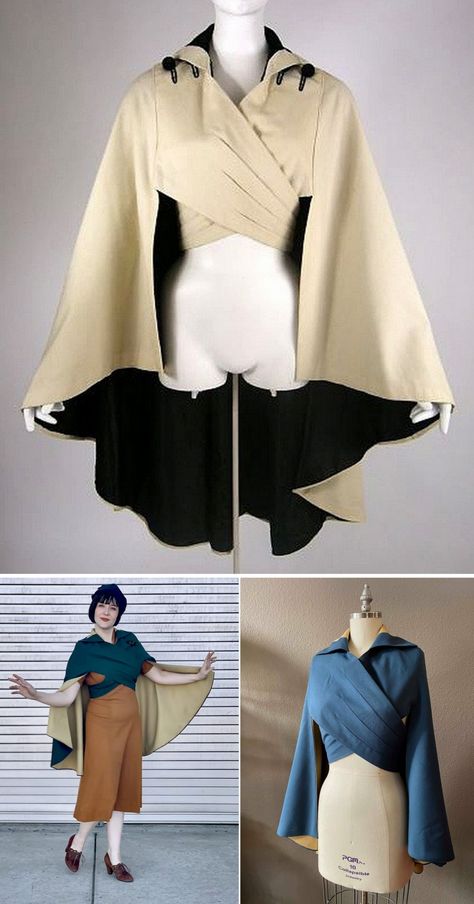 This easy to make Cape is based an original 1910s cape appearing (photo on top of post).  There are so many YouTube videos on the making of this 1910 American Duchess cape... American Duchess, Diy Vetement, Fashion Scarf, Diy Sewing Clothes, Diy Blouse, Fashion Design Drawings, Blouse Diy, Drawing Clothes, Sewing Pattern Design