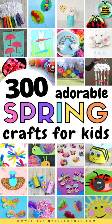 Help the kids welcome spring with these best spring crafts for kids. This MEGA post includes over 300 super fun and easy crafts to make this spring. #springcrafts #springcraftsforkids #easyspringcrafts #easyspringcraftsfortoddlers #easyspringcraftsforpreschoolers #simplespringcraftsforyoungkids #springcraftideas #easyspringcraftideas Easy Spring Crafts, Welcome April, Spring Arts And Crafts, Spring Flower Crafts, Springtime Crafts, Sun Crafts, Ladybug Crafts, Bug Crafts, Spring Crafts For Kids