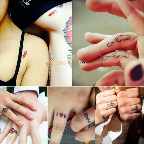 Couple Tattoos | Tattoos for couples have become very popular in recent times. Couple tattoos have a special meaning that connects the loving pair even more | Explore more Couple Tattoos Ideas on https://positivefox.com Engagement Tattoos, Marriage Tattoos, Wedding Band Tattoo, Tattoo Band, Tattoo Off, Badass Girl, Best Couple Tattoos, 16 Tattoo, Couple Tattoos Unique