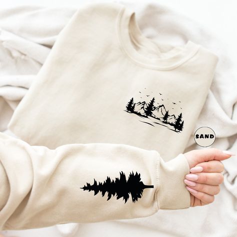 Aesthetic Nature Sweatshirt, Camping Hoodie, Mountain Tshirt, Outdoors Sweater, Nature Lover Shirt, Landscape Hoodie, Hiking Apparel, M0843 🙏Thank you for visiting! We are pleased to welcome you to SugarPinkkStore. Our shop is delighted to have you here. SugarPinkkStore offers a wide range of affordable, high-quality custom designs for friends, family, co-workers, and loved ones.  ORDER INSTRUCTIONS  ✔ Review all listing photos carefully. ✔ Select your preferred size and color from the dropdown Trendy Tshirt Designs, Camp Tshirt Designs, Sweatshirt Design Ideas, Hiking Apparel, Hoodie Design Ideas, Camping Clothes, Camping Tshirt, Camping Hoodie, Mountain Tshirt