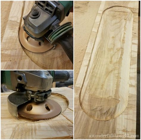 Make A Dough Bowl, Diy Dough Bowl, Wooden Bowls Diy, Diy Dough, Wood Bowls Carving, Diy Bowl, Woodworking Lathe, Carved Spoons, Wood Turning Lathe