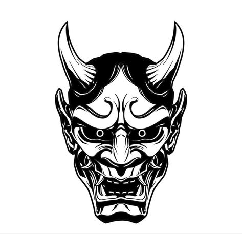 Hannya Maske Tattoo, Mascara Hannya, Hanya Mask Tattoo, Hannya Maske, Samurai Mask Tattoo, Blatt Tattoos, Japanese Mask Tattoo, Oni Mask Tattoo, Oni Tattoo