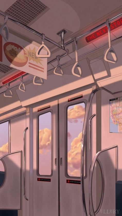 Phone Wallpaper Illustration, Wallpaper Illustration, Phone Wallpaper, Train, Japan, Anime