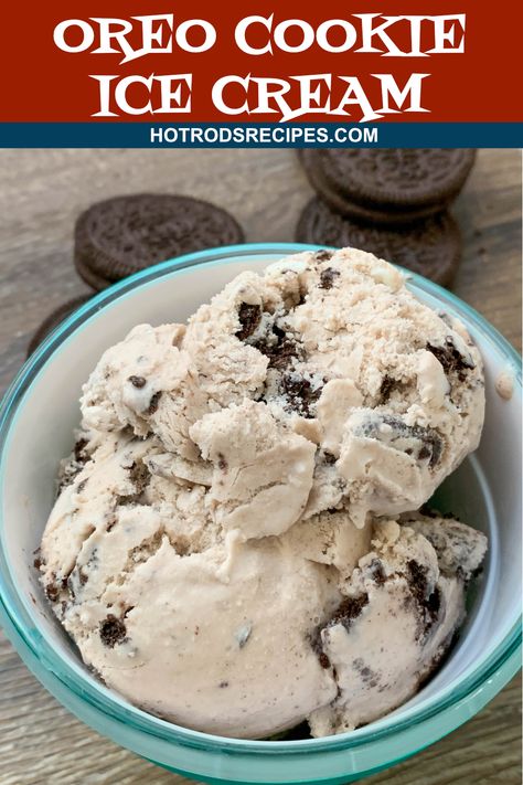 Oreo Cookie Ice Cream, Homemade Oreo Cookies, Ice Cream Smoothie, Homemade Ice Cream Cake, Cuisinart Ice Cream, Cuisinart Ice Cream Maker, Cookie Ice Cream, Vegetarian Cookies, Ice Cream Freezer