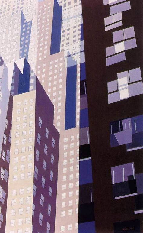 "Windows", 1952, Charles Sheeler, oil on canvas Charles Sheeler, Tall Buildings, Gcse Art, A Level Art, Oil Painting Reproductions, Art Pop, Painting Reproductions, Pics Art, Urban Landscape