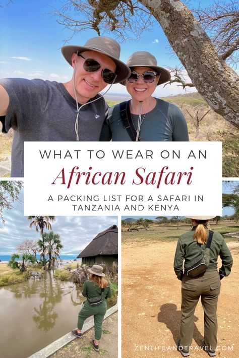 Tanzania What To Wear, What To Wear In Kenya Outfit, Packing For Kenya, What To Pack For Tanzania Safari, What To Wear In Tanzania, Woman Safari Outfit, Uganda Packing List, What To Pack For Kenya Safari, Packing For A Safari Africa