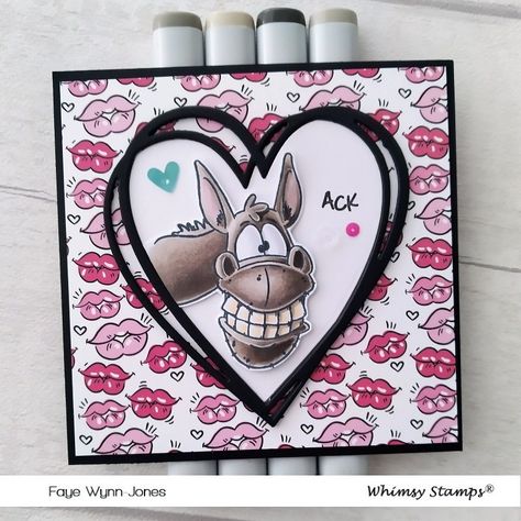 Whimsey Stamps, Wonky Donkey, Card Sketches Templates, Connected Hearts, Tag Ideas, Hand Made Greeting Cards, Cardmaking Ideas, Whimsy Stamps, Making Greeting Cards