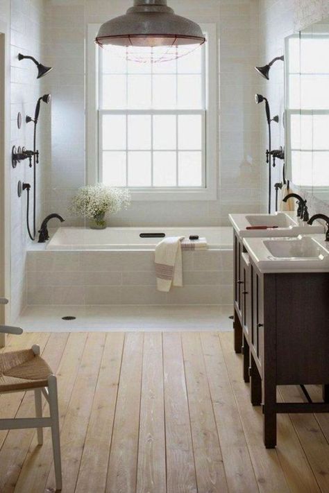 Bathroom design ideas Tips for renovation bathroom - Page 32 of 45 - Womensays.com Women Blog Farm Style Bathrooms, Bathroom Renovation Cost, Farmhouse Bathroom Design, Farmhouse Bathroom Decor Ideas, Farmhouse Shower, Country Bathroom, Modern Farmhouse Bathroom, Bathroom Design Decor, Renovation Design