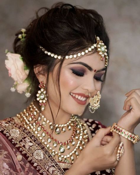 विवाह की दुल्हन, Wedding Skin, शादी की तस्वीरें, Make Up Bride, Bridal Hairstyle Indian Wedding, Indian Wedding Makeup, Indian Bride Makeup, Indian Wedding Bride, Bridal Makeup Images