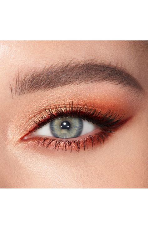 (paid link) Eyeshadows within the brown color family look great with blue eyes. Golden, copper, peachy, and orange shadows are excellent additions to the ... Luxury Eyeshadow Palette, Luxury Eyeshadow, Almond Eye Makeup, Ball Makeup, Eyeshadow Quad, The Color Wheel, Eye Makeup Pictures, Makeup Eye Looks, Gold Eyes