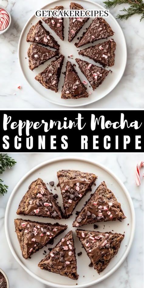 Craving a holiday twist on your morning scone? This Peppermint Mocha Scones Recipe brings the flavors of chocolate, coffee, and peppermint together in a tender, festive treat—perfect for your Christmas breakfast recipes or Christmas brunch menu. These scones are an ideal holiday morning indulgence to pair with a cozy drink. Save this pin to add a touch of seasonal flavor to your breakfast table! #PeppermintMocha #ChristmasScones #HolidayBaking #FestiveRecipes #ChristmasBrunch Sourdough Peppermint Scones, Christmas Scone Flavors, Peppermint Mocha Scones, Christmas Brunch Dessert Ideas, Christmas Scones Recipe, Bakery Breakfast Ideas, Scone Flavor Ideas, Holiday Scones, Celtic Cooking