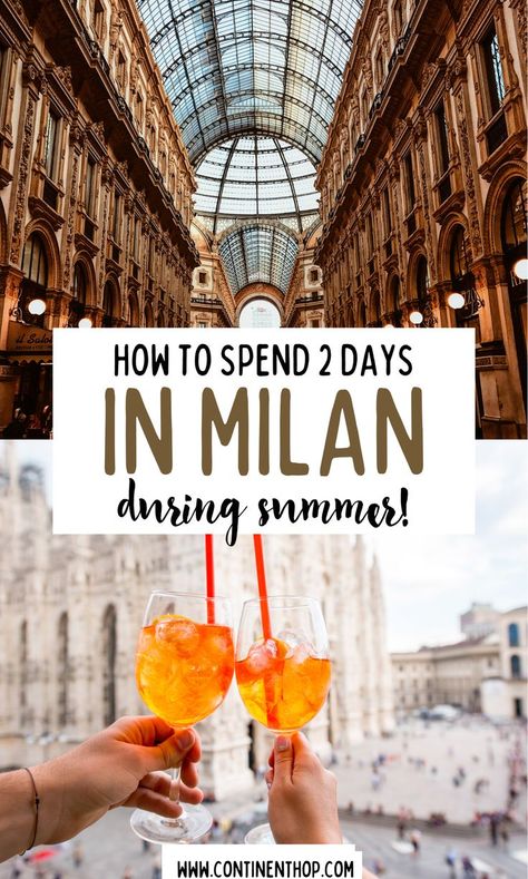 Discover Milan in 2 days! This itinerary highlights the best activities and things to do in Milan for a fantastic city trip in 2024. milan itinerary 3 days | milan to rome itinerary | milan italy itinerary | milan travel itinerary | italy itinerary from milan | milan 2 day itinerary | 3 days in milan itinerary | milan venice itinerary | milan travel guide | milan travel poster | milan travel tips Milan Itinerary, Summer Outfits Italy, Italy Summer Aesthetic, Itinerary Italy, Milan Instagram, Milan Travel Guide, Venice Itinerary, Italy Summer Outfits, Things To Do In Milan