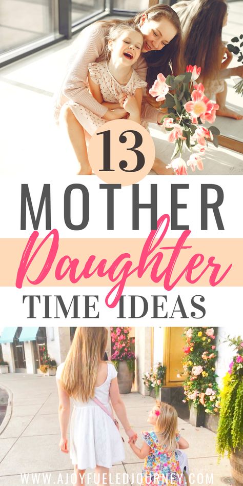 13 fun mother daughter date ideas to enjoy together while creating new memories.  Mommy daughter | Mother daughter dates | Mom and daughter time #mommyandme #motherdaughtertime Mom Daughter Day Ideas, Mother Daughter Valentines Day Ideas, Mother Daughter Day Out Ideas, Mom Daughter Date Ideas, Mom And Daughter Day Ideas, Mother Daughter Activity Days Ideas, Mother Daughter Event Ideas, Mother Daughter Day Ideas, Mommy Daughter Date Ideas