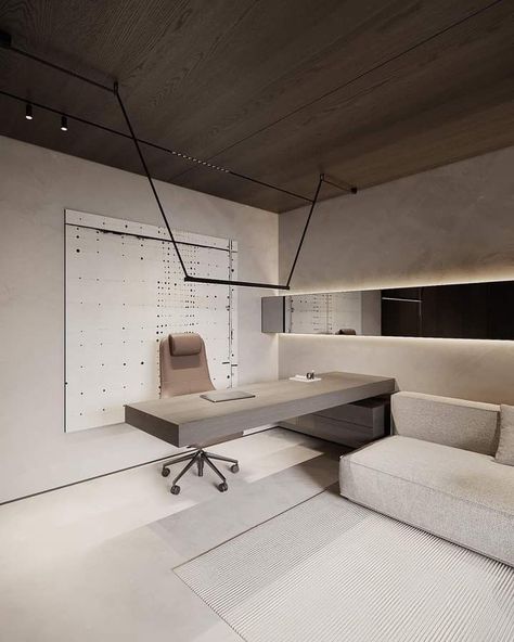 Modern Minimalist Home Office, Minimal Office Design, Workspace Interior Design, Small Office Design Interior, Office Tips, Corporate Interior Design, Small Office Design, Interior Minimal, Minimalist Home Office