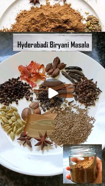 Biryani Gravy Recipe, Hyderabad Biryani Recipe, Hyderabad Recipes, Biryani Masala Powder Recipe, Biriyani Masala, Hyderabad Biryani, Hyderabadi Food, Hyderabadi Biryani Recipe, Biryani Masala Powder