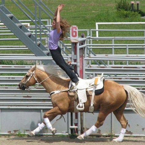 Sandra and Chaplin trick riding. Heartland 5x05 Never Let Go. Horse Vaulting, Amy Fleming, Trick Riding, Heartland Tv Show, Riding Quotes, Heartland Tv, Never Let Go, Goal Board, Barrel Horse